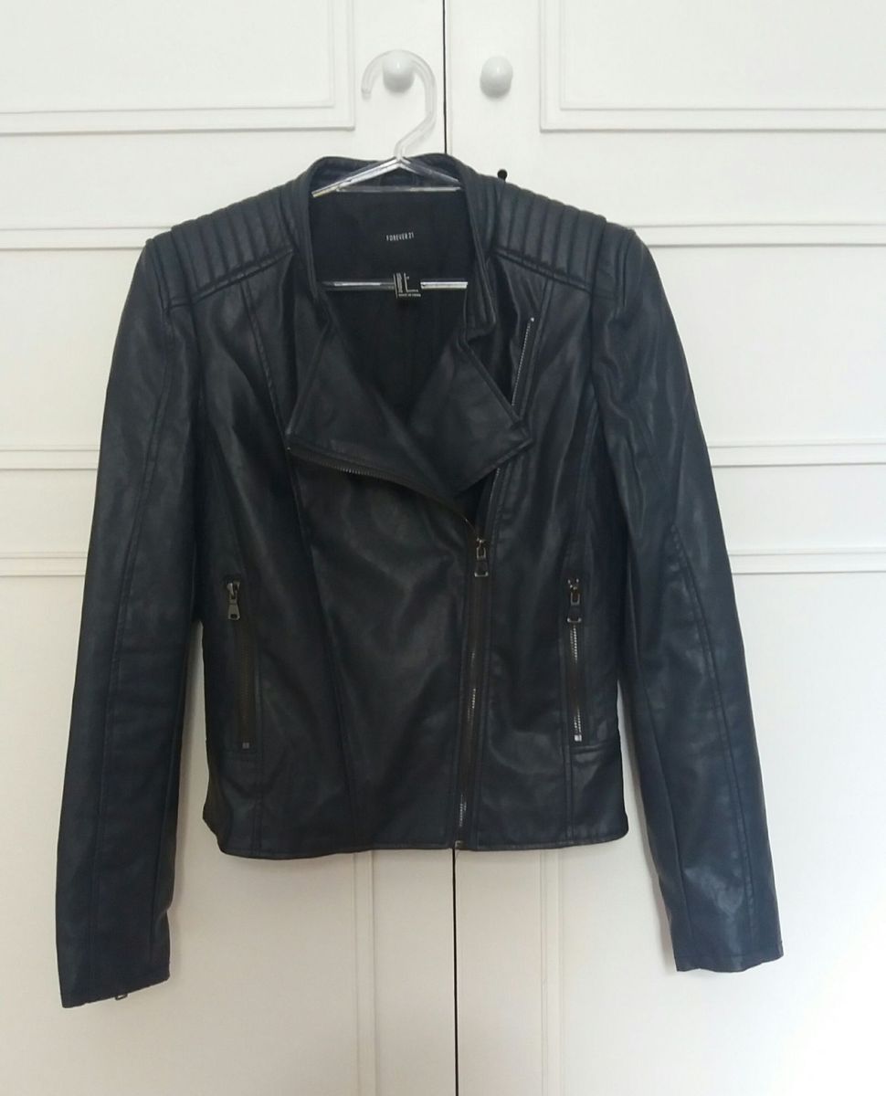 forever 21 jaqueta de couro