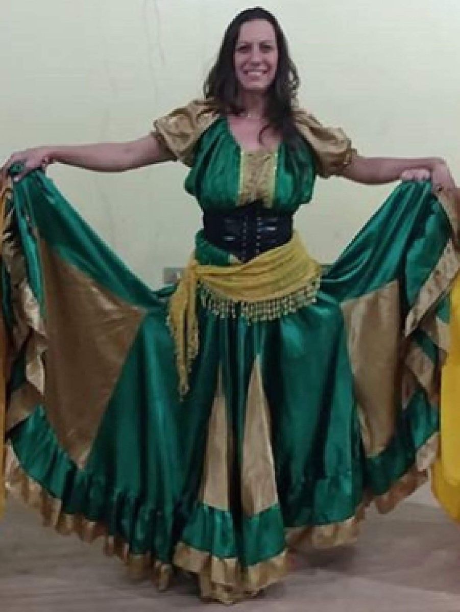roupa de cigana esmeralda