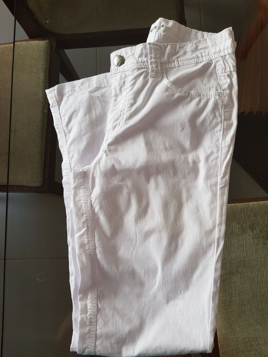 calça scalon cintura alta