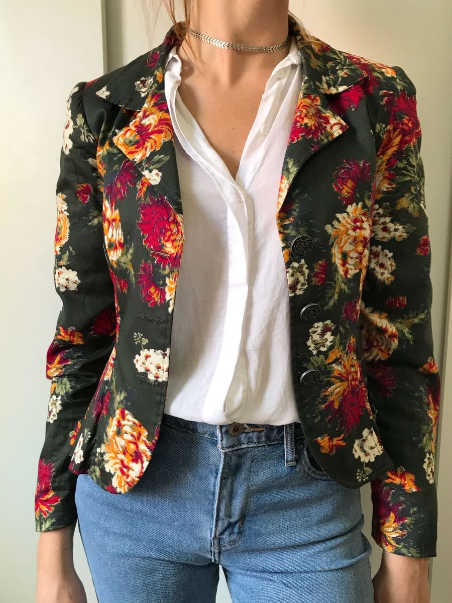 casaco estampado feminino