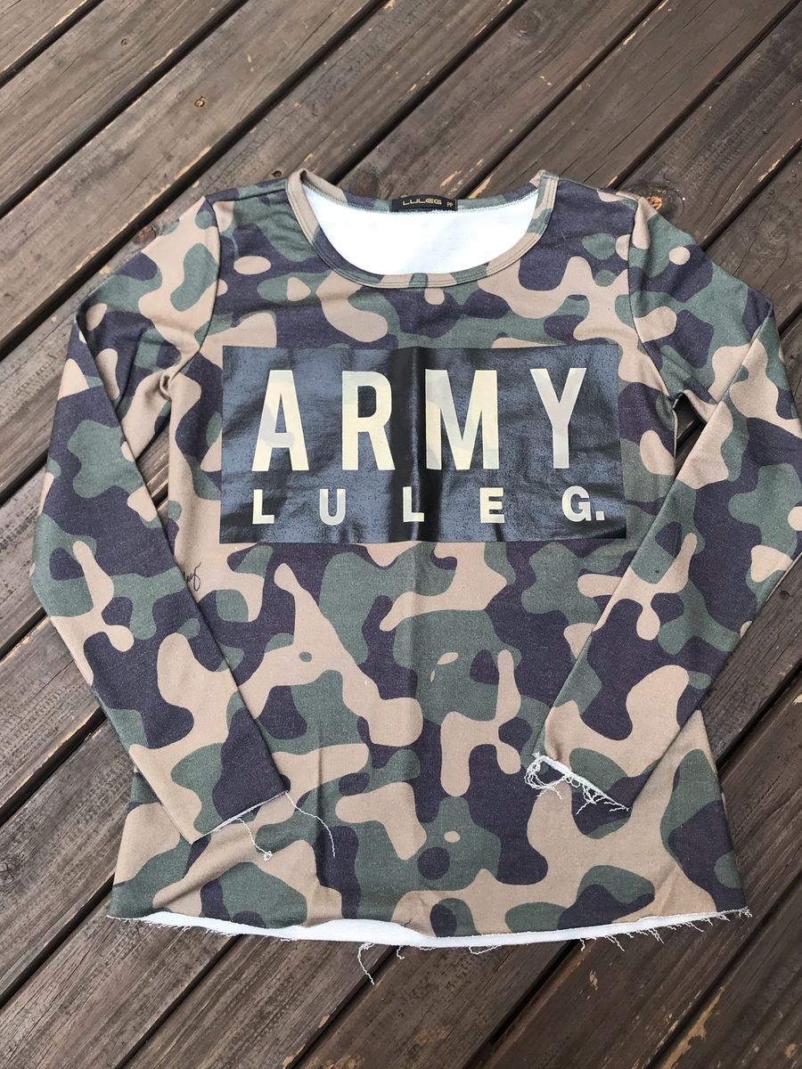 conjunto moletom exercito feminino