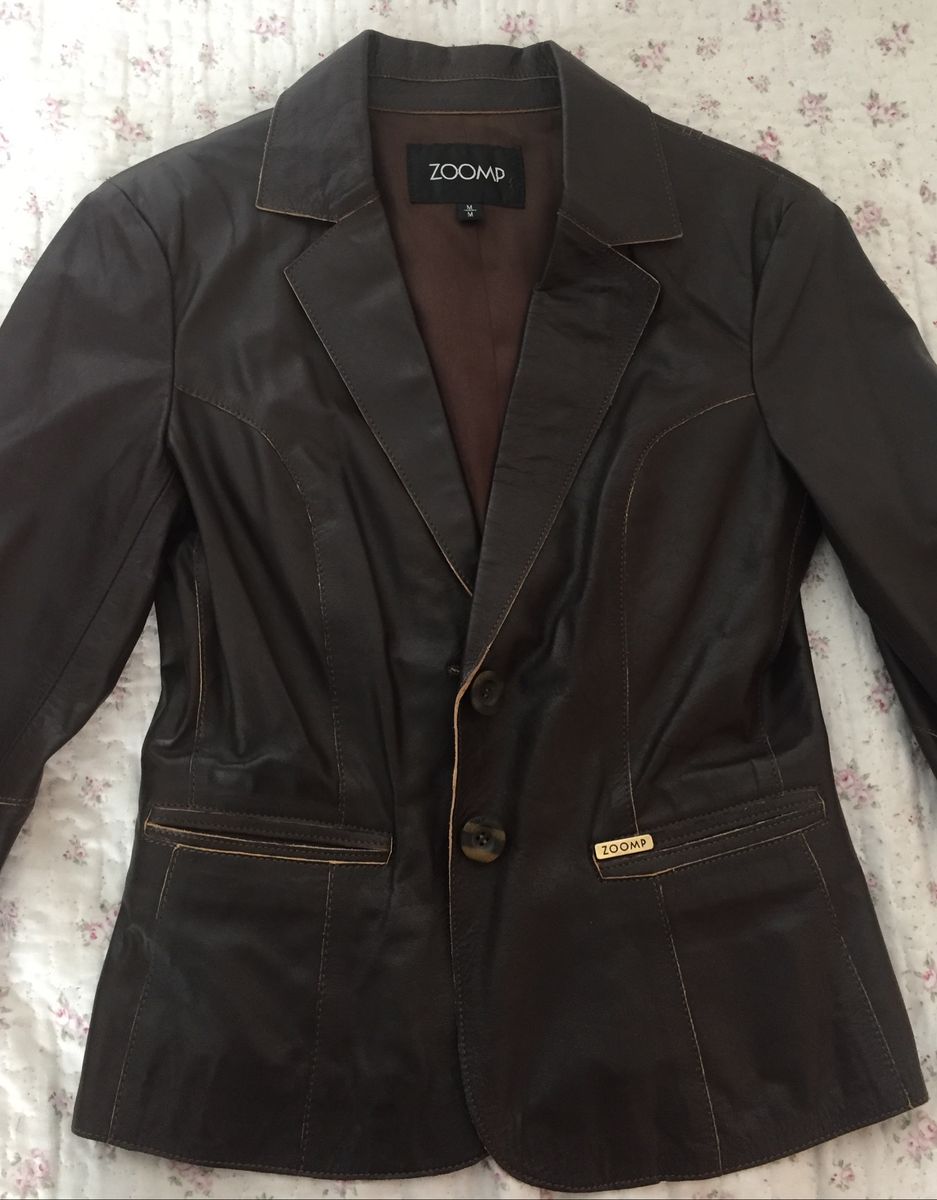 jaqueta de couro zoomp