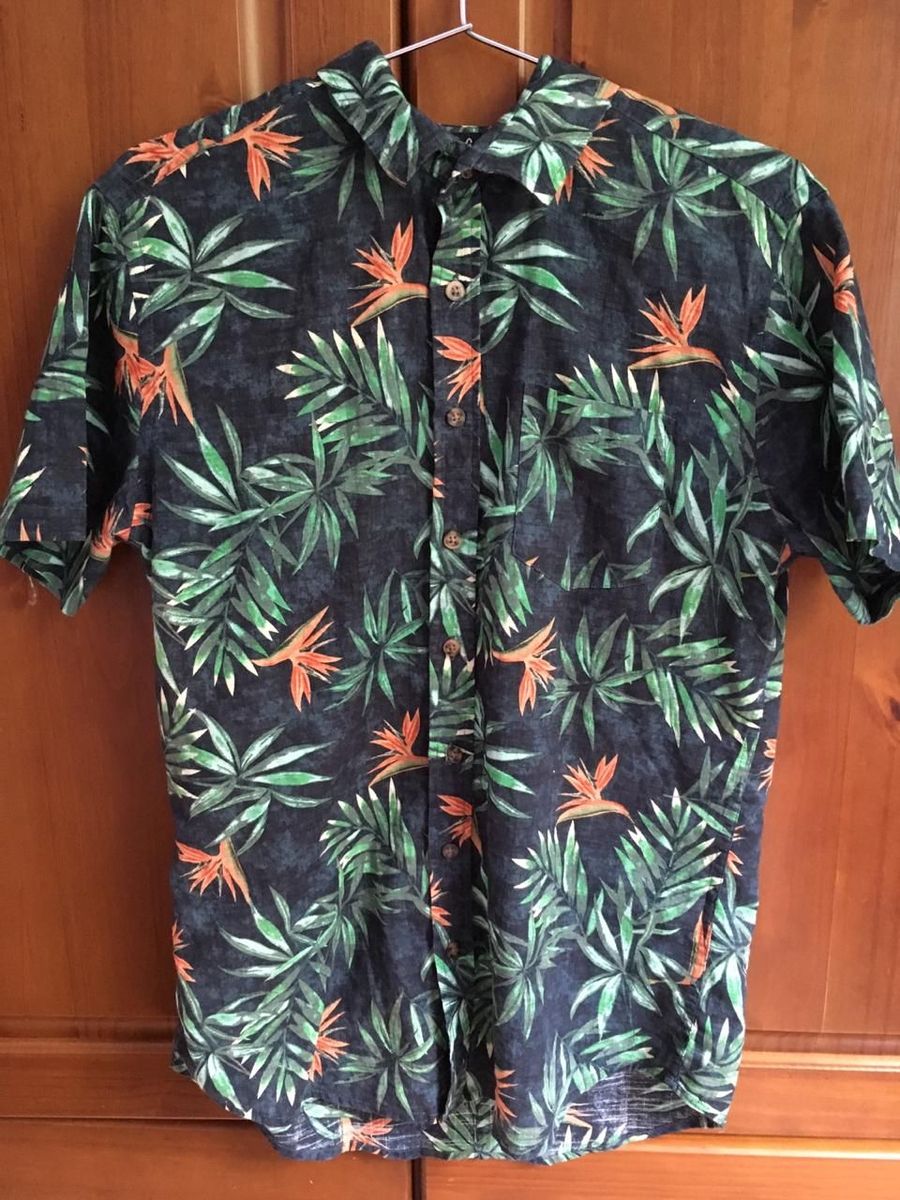 camisa floral masculina marisa