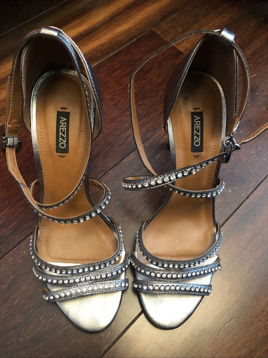 sandalia festa prata arezzo