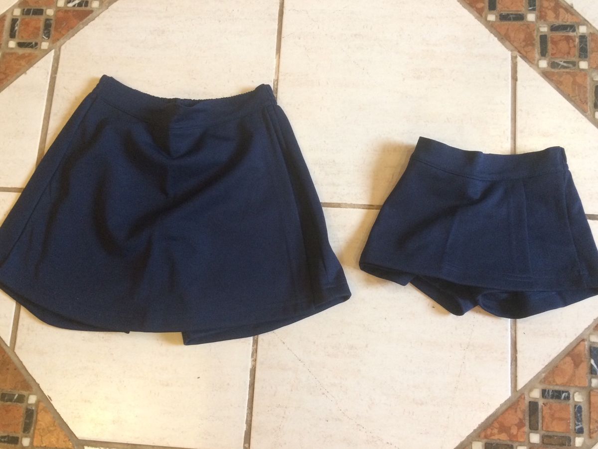 saia infantil azul marinho