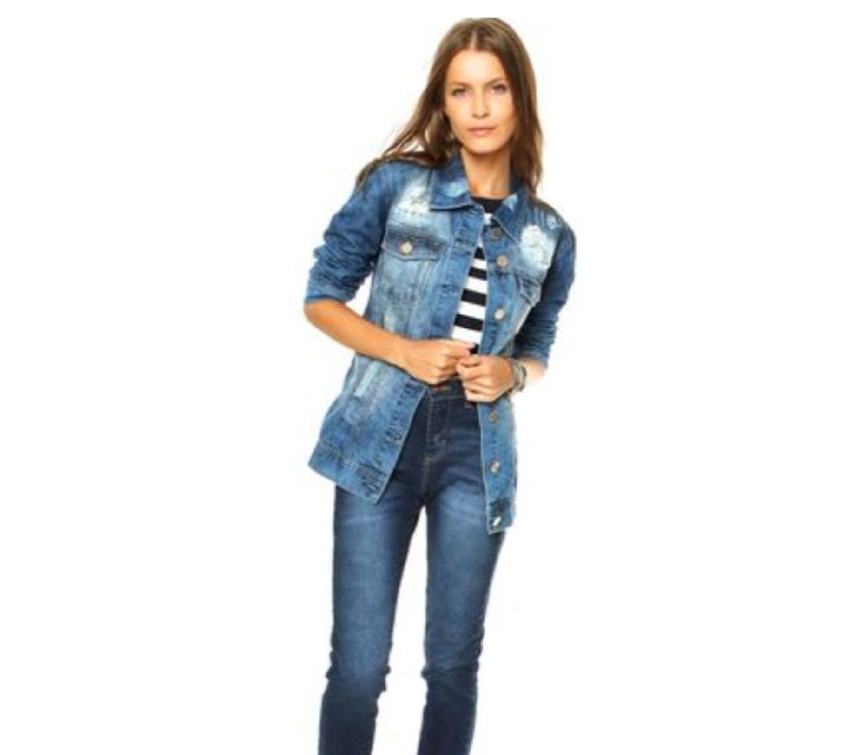 jaqueta jeans maria filo