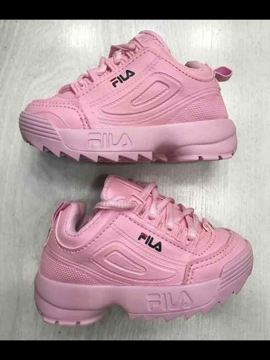 tenis fila rosa escuro