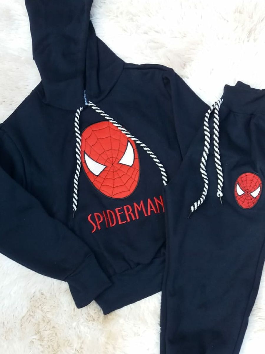 moletom infantil homem aranha