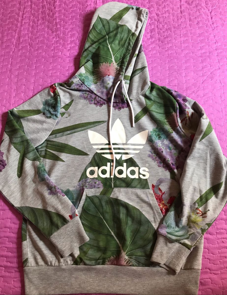 moletom adidas feminino florido