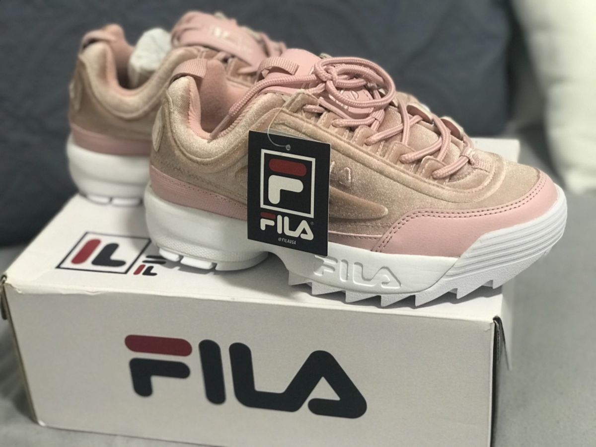 fila disruptor veludo