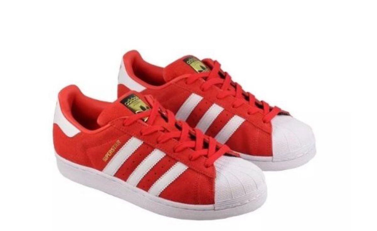 adidas superstar masculino vermelho