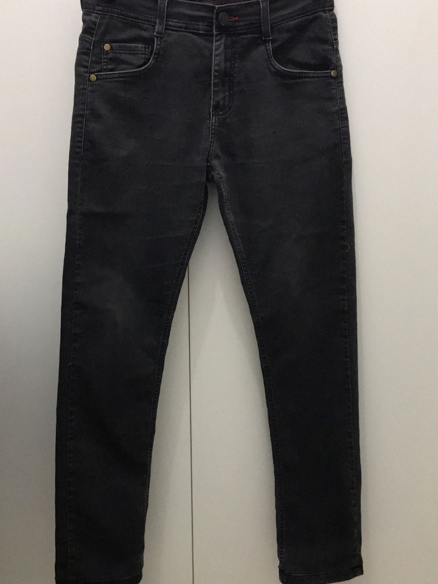 calça jeans preta masculina renner