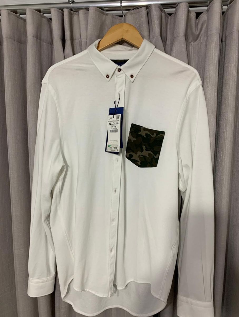 camisa masculina zara