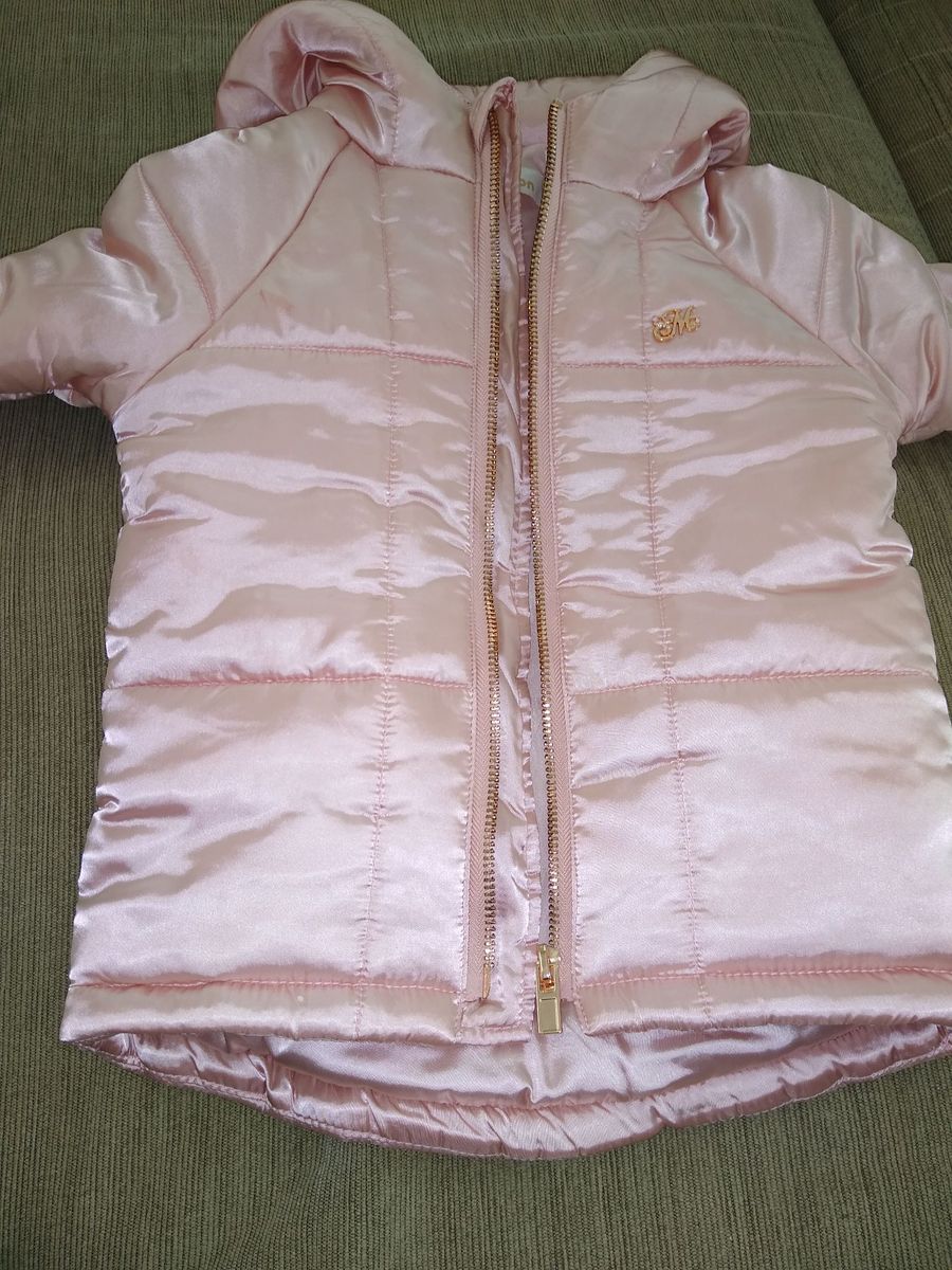 jaqueta puffer rosa