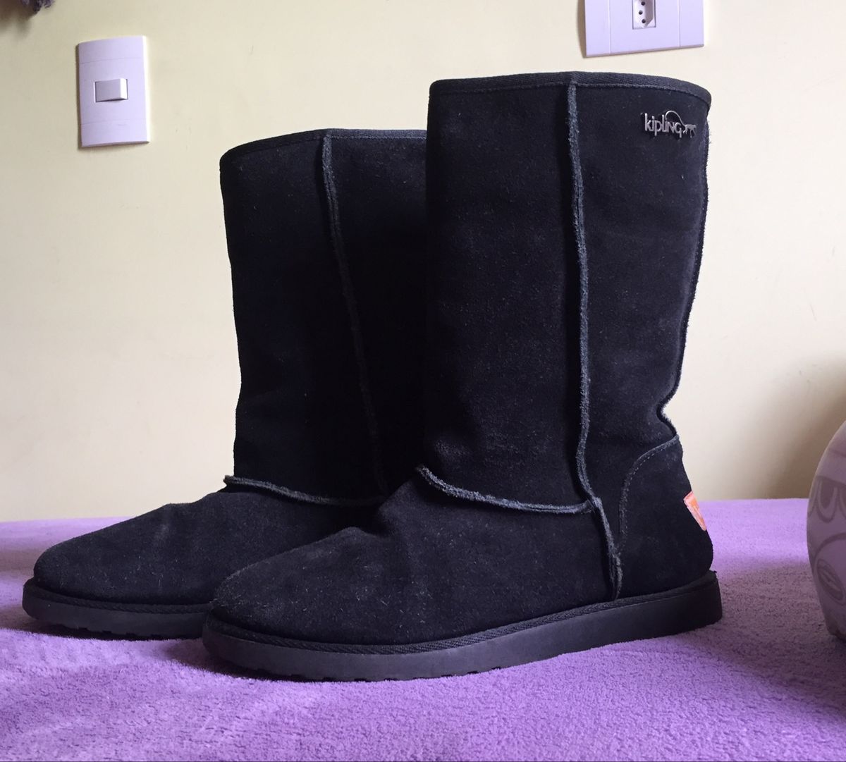 bota estilo ugg kipling