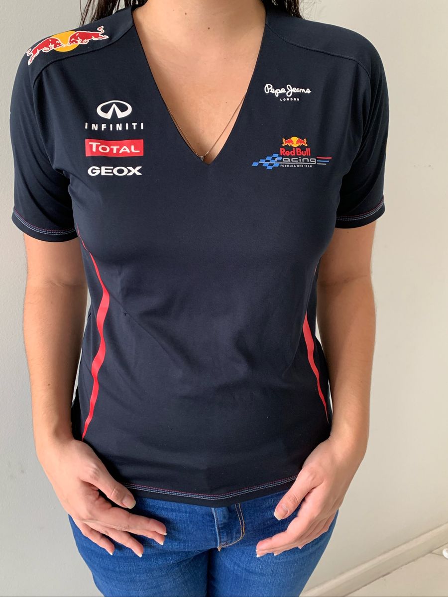camisa red bull feminina