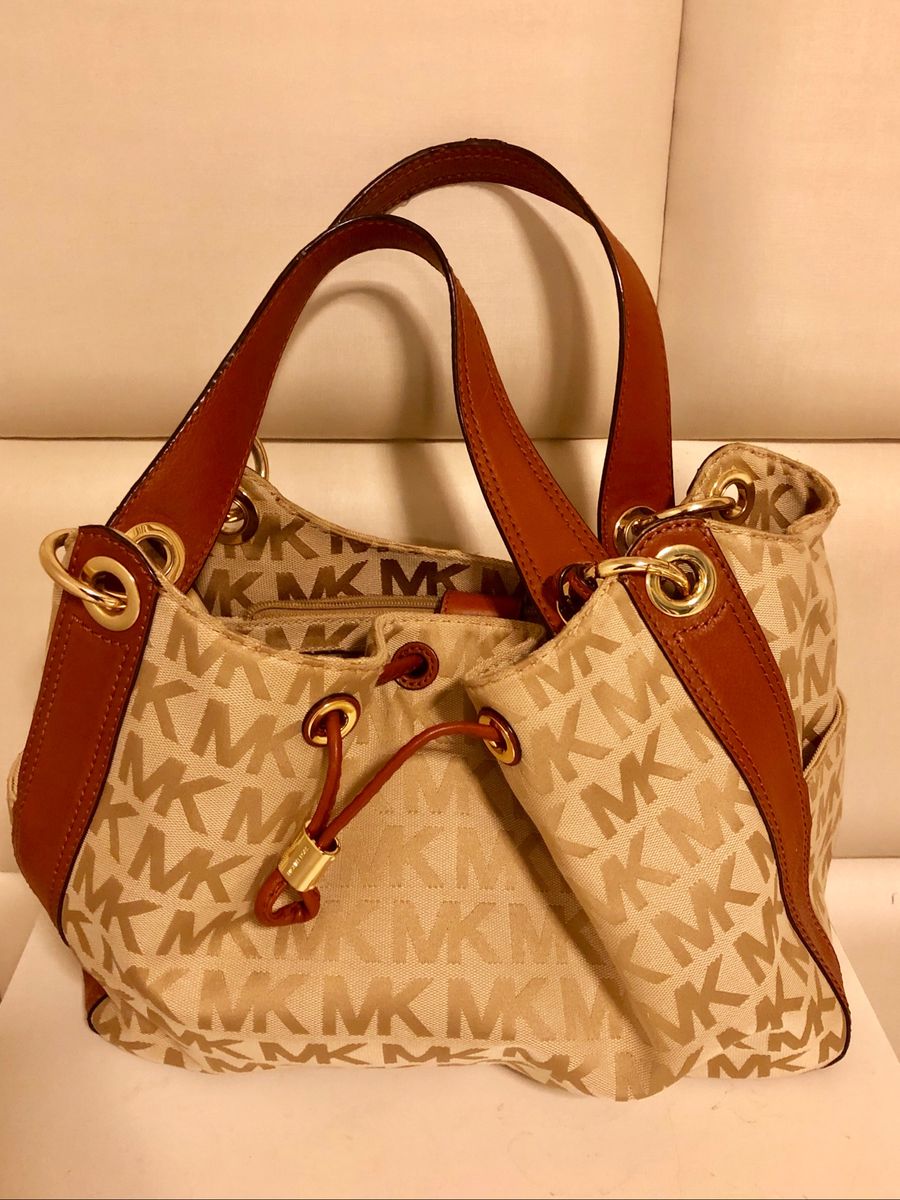bolsa michael kors dourada original