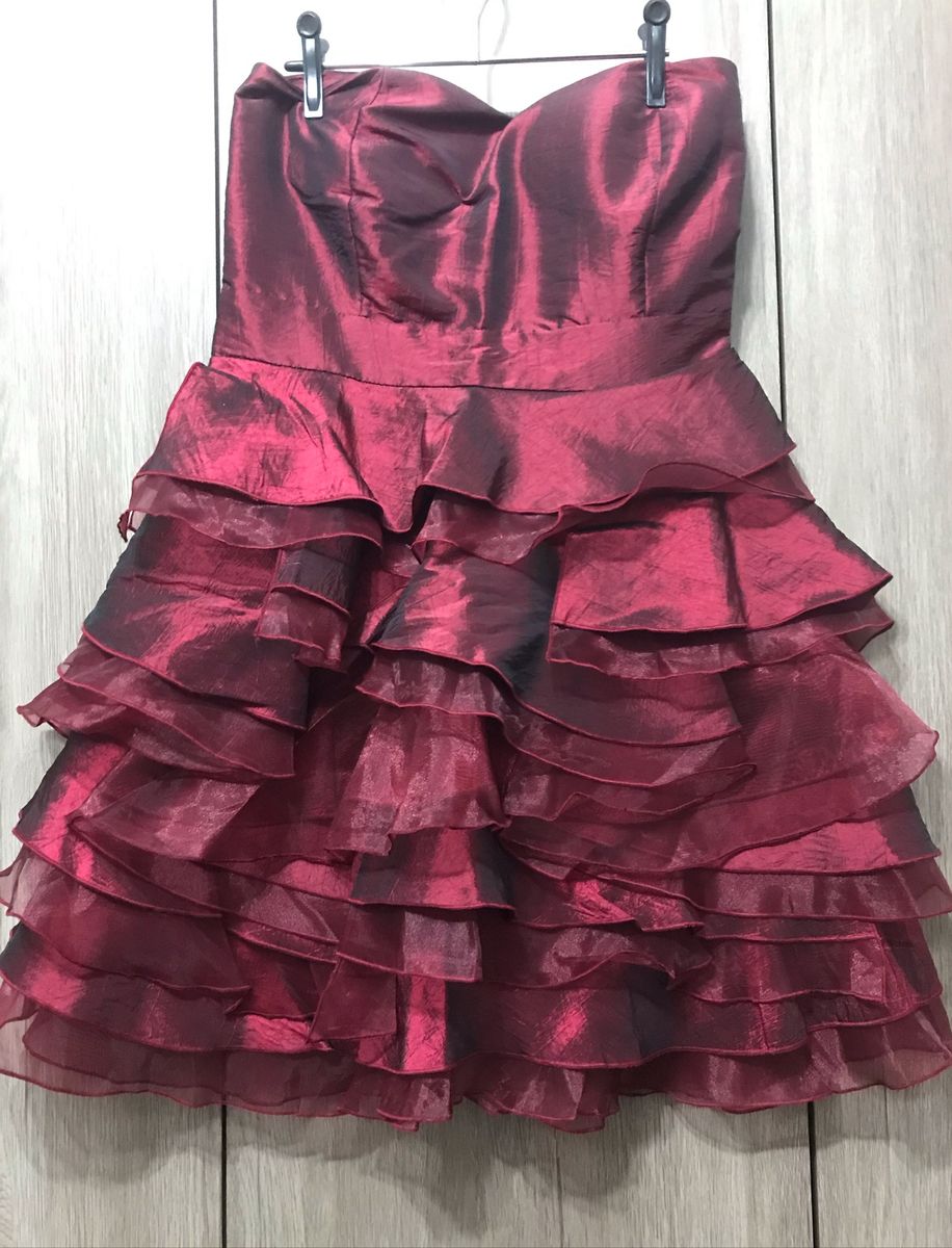 vestido social tomara que caia