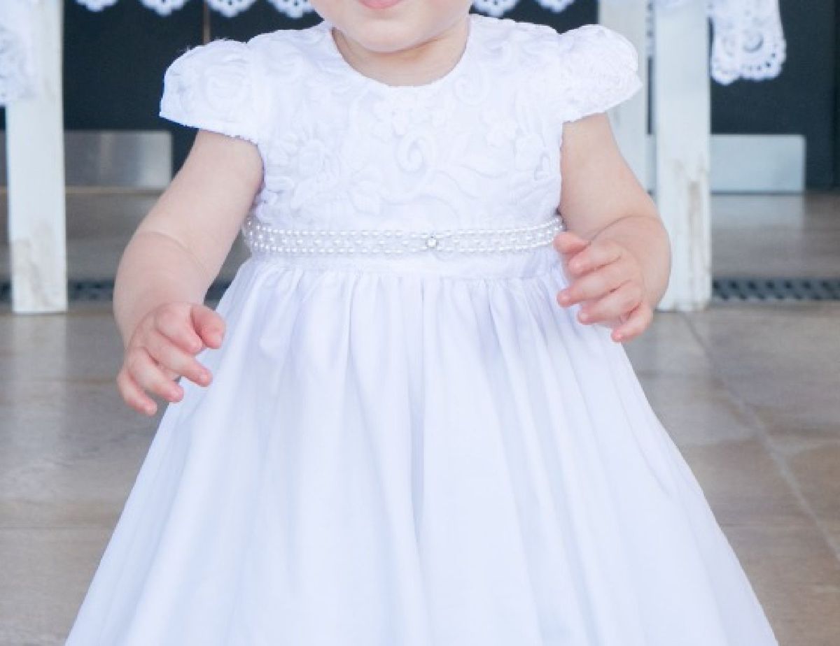 vestido de batizado para bebe de 1 ano