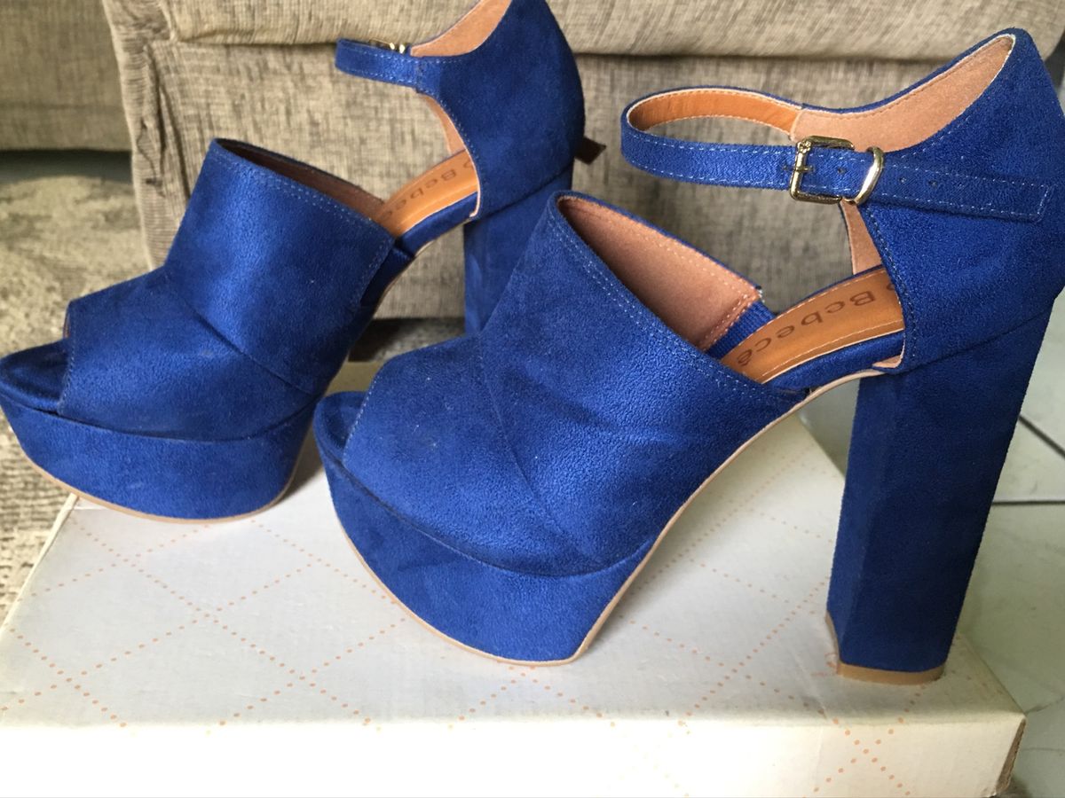 sandalia bebece azul