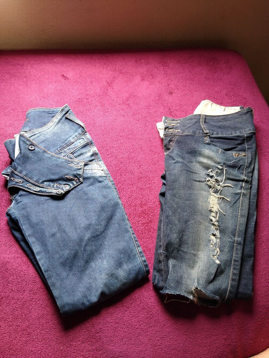 calças jeans de boa qualidade