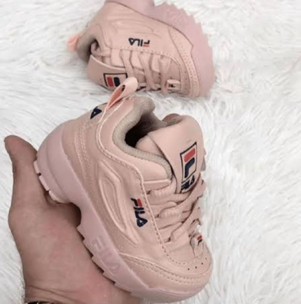 tenis fila rosa infantil