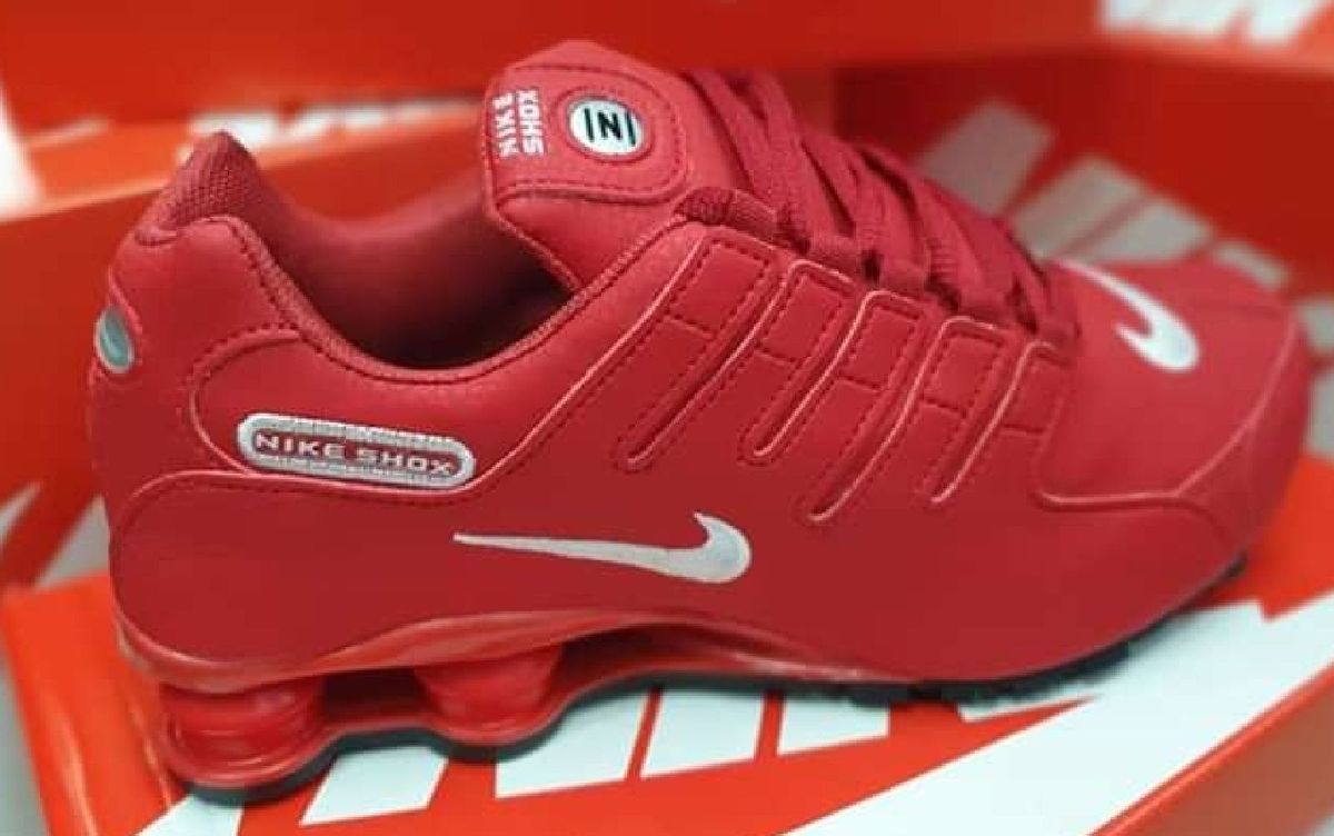 nike shox vermelho