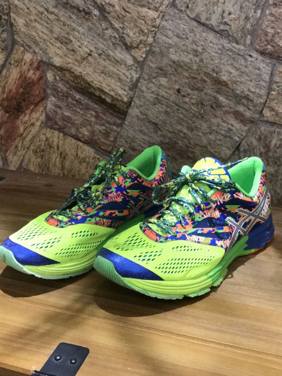 tenis asics colorido masculino