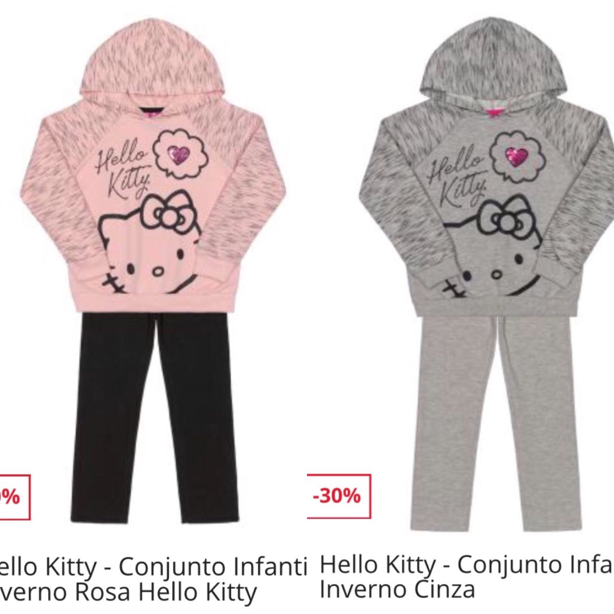 conjunto hello kitty inverno