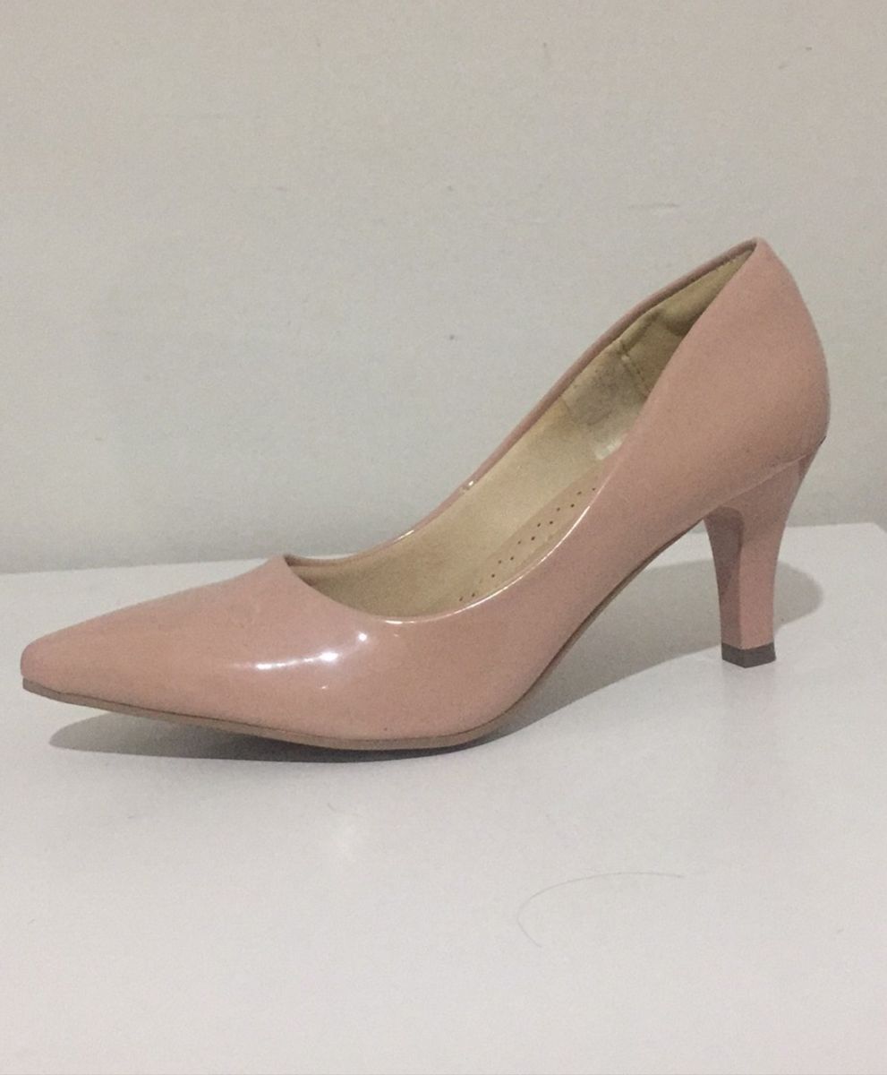 sapato nude rose