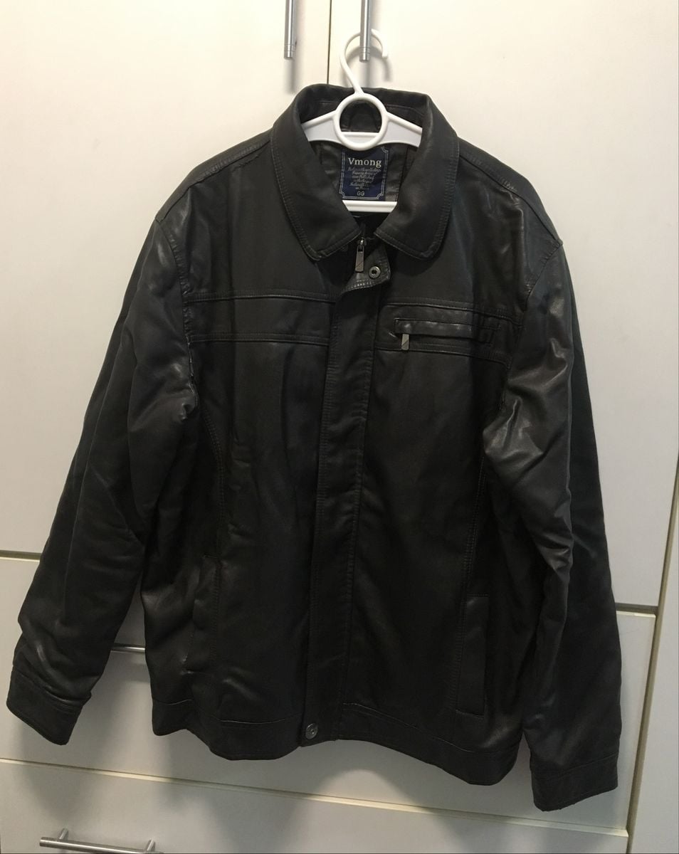 jaqueta de couro vmong e boa