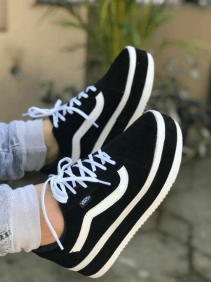 tênis plataforma vans