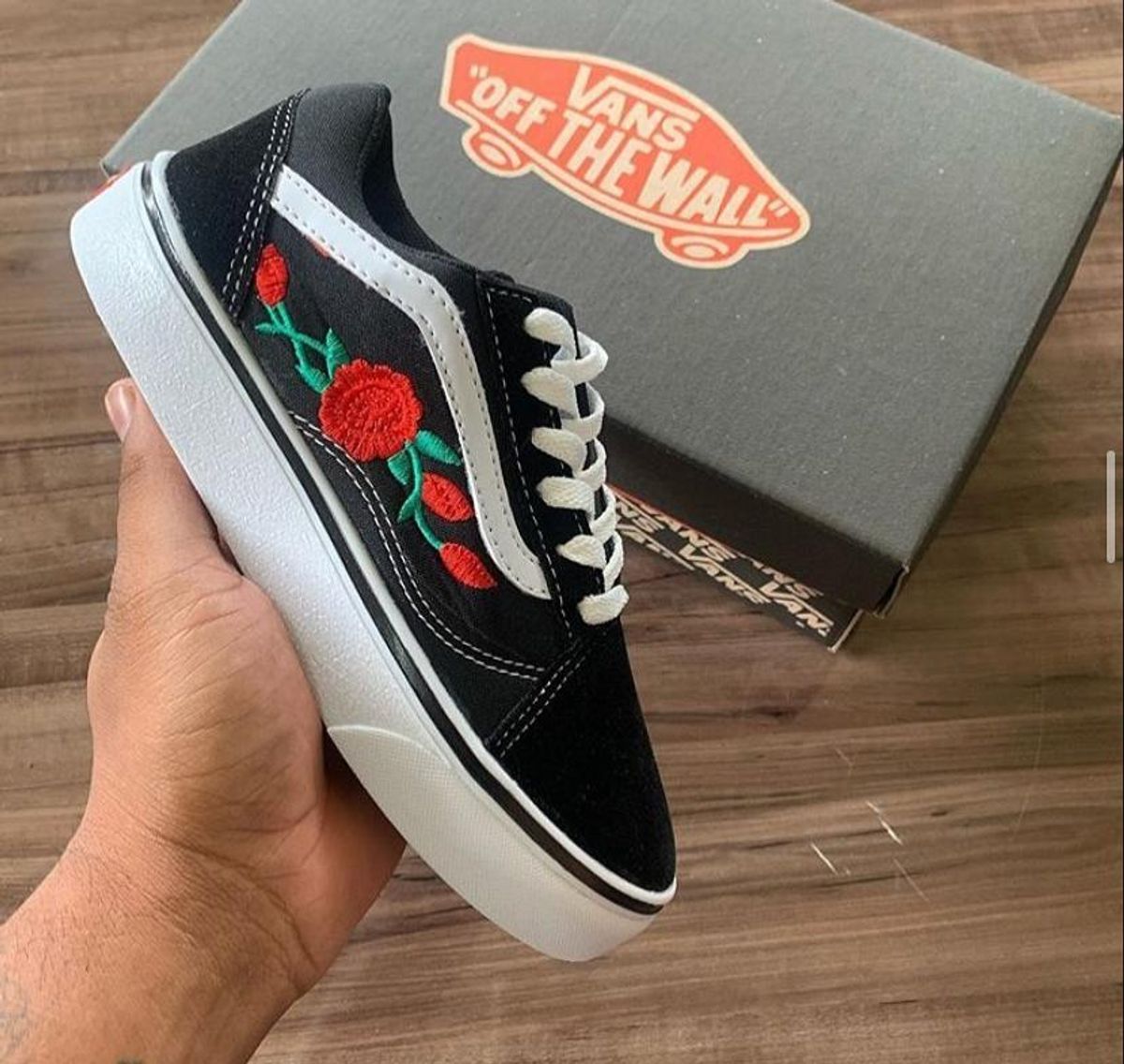 tênis old skool lux floral