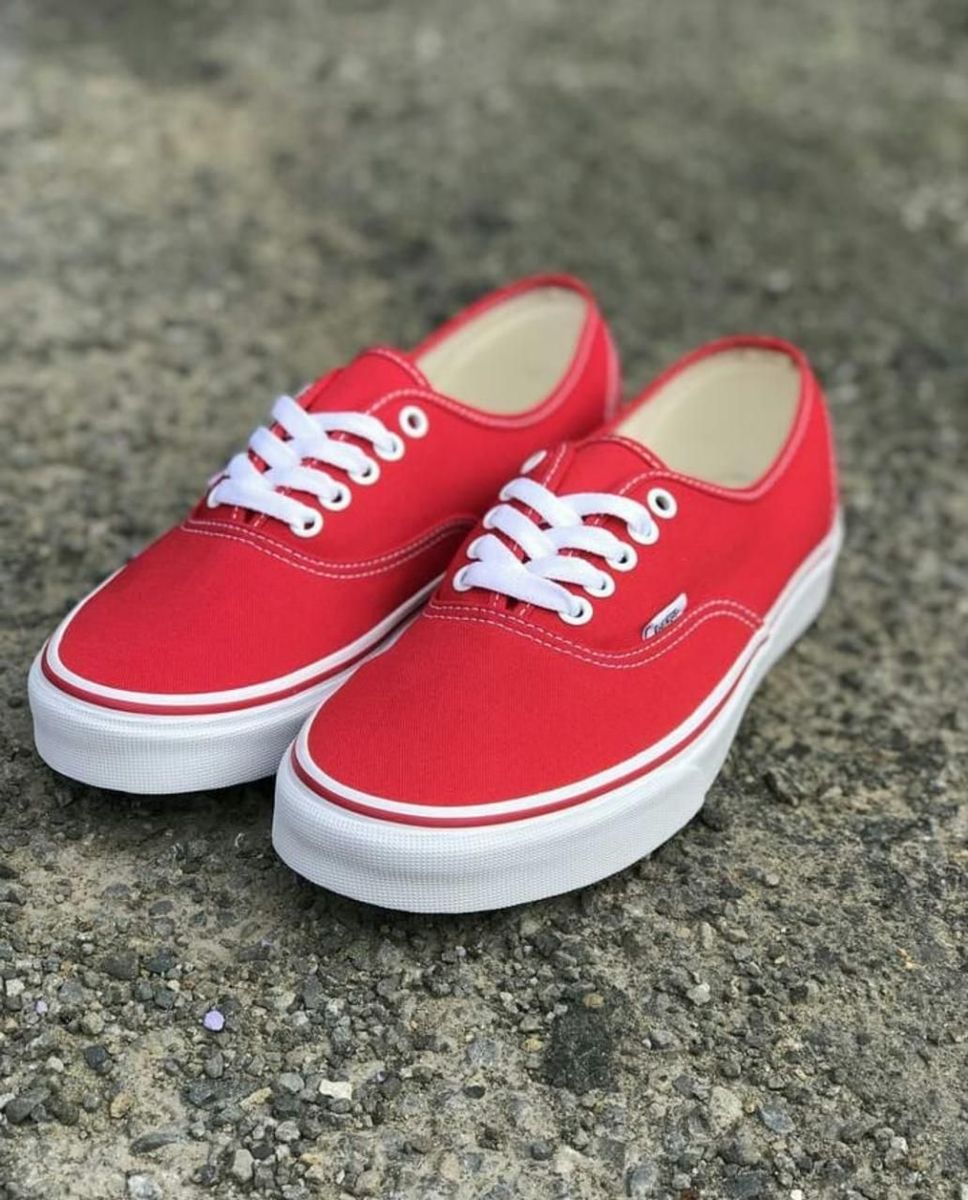 tênis vans authentic vermelho