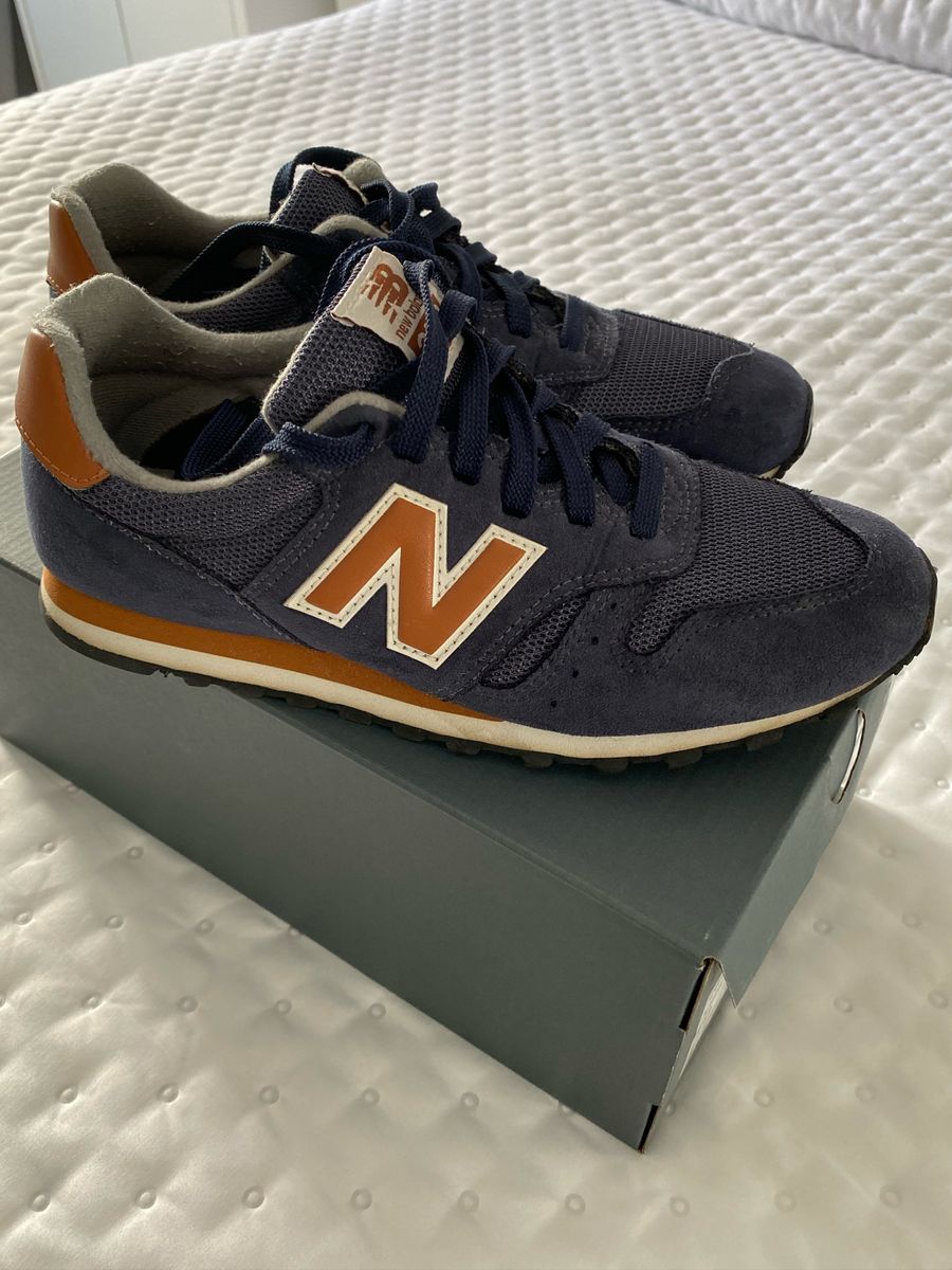 new balance 373 azul e amarelo