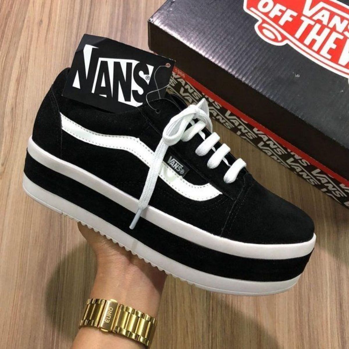 vans xadrez plataforma