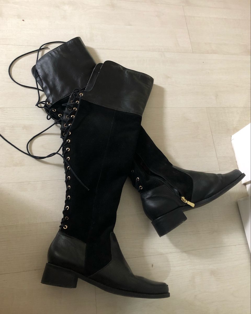 bota feminina over knee