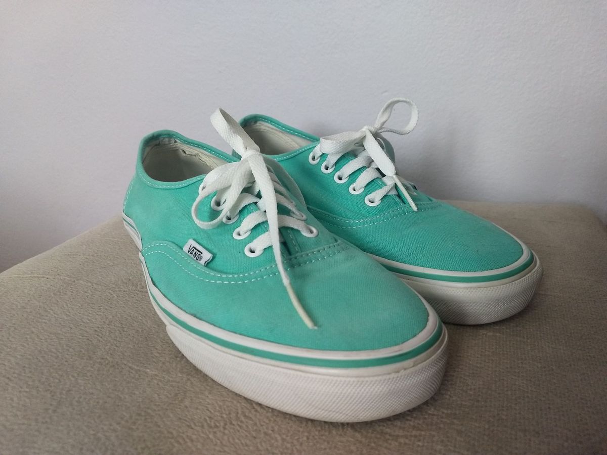 tenis vans azul turquesa