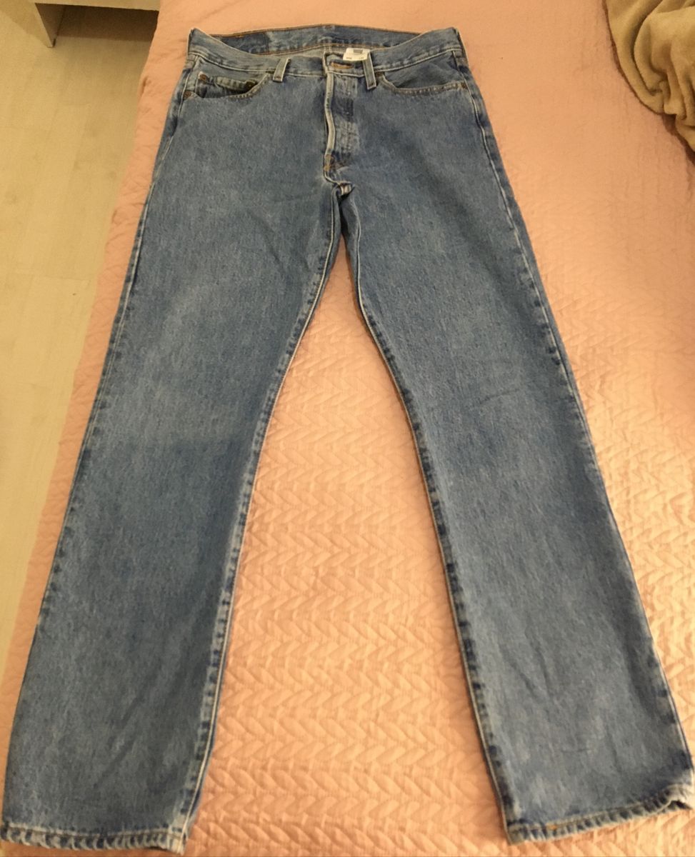 calça jeans branca masculina levis