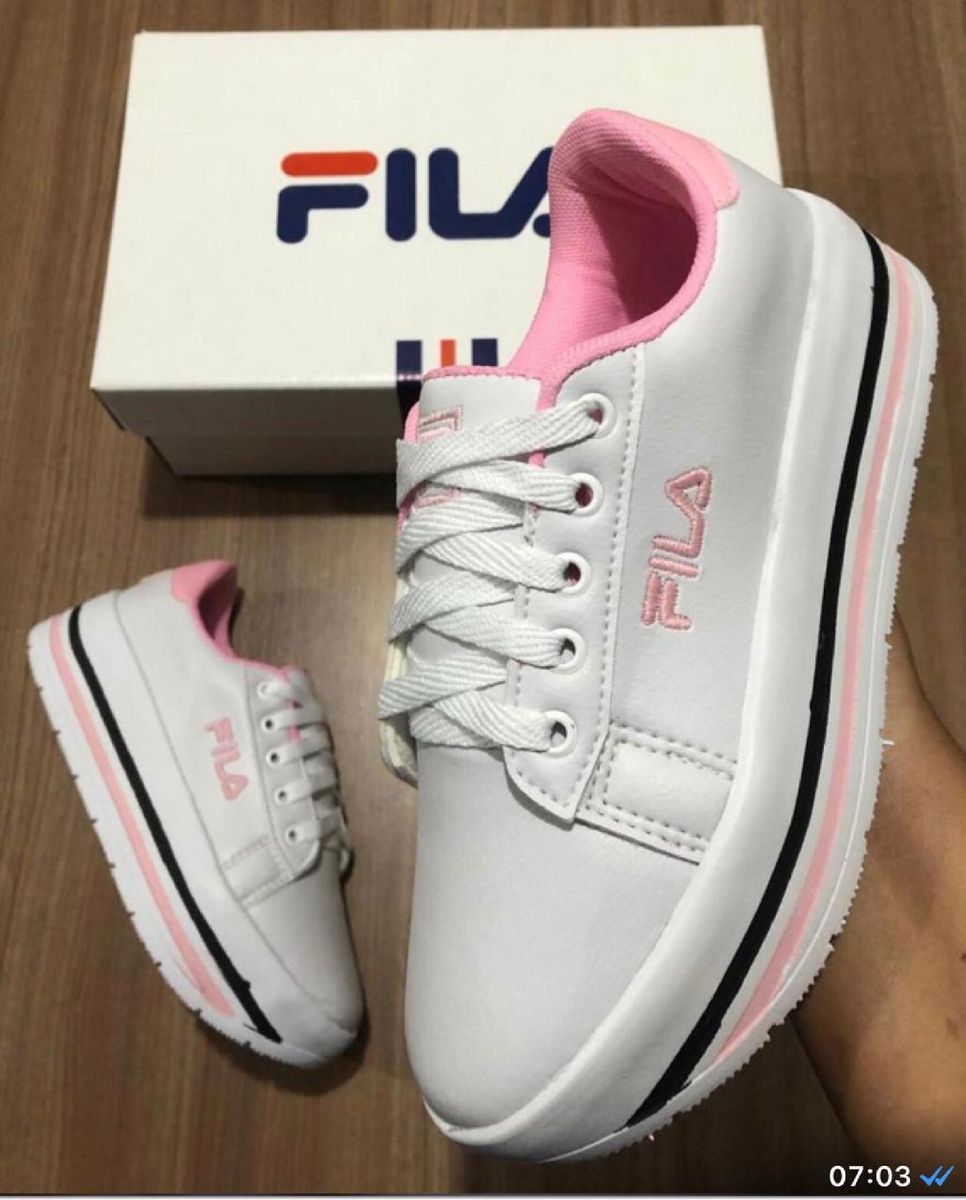 tenis plataforma feminino fila