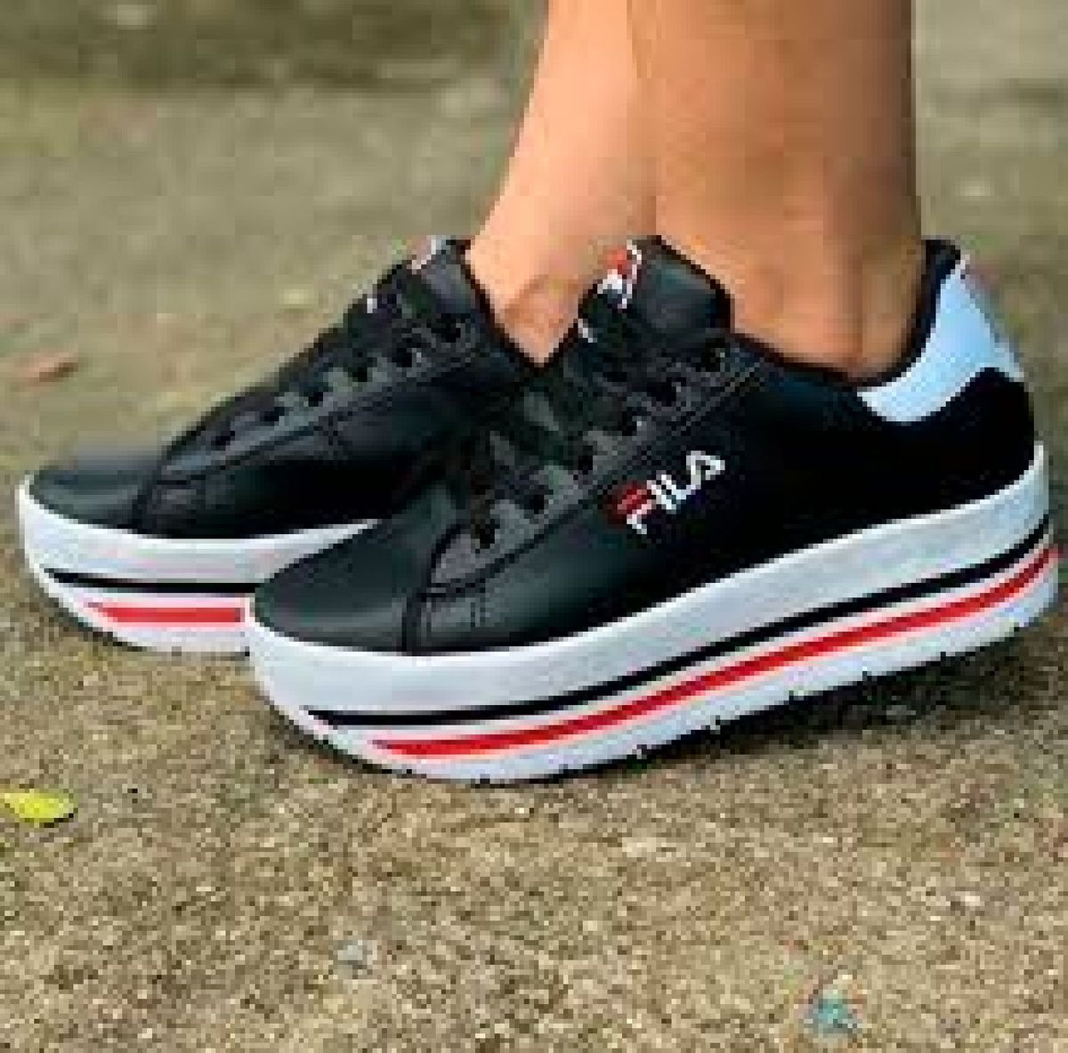 tenis plataforma feminino fila