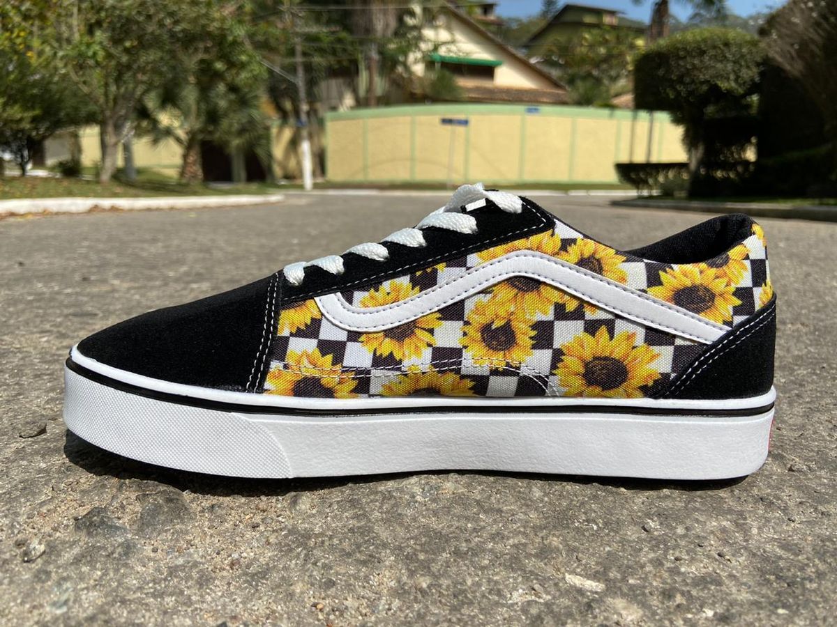 tenis da vans girassol