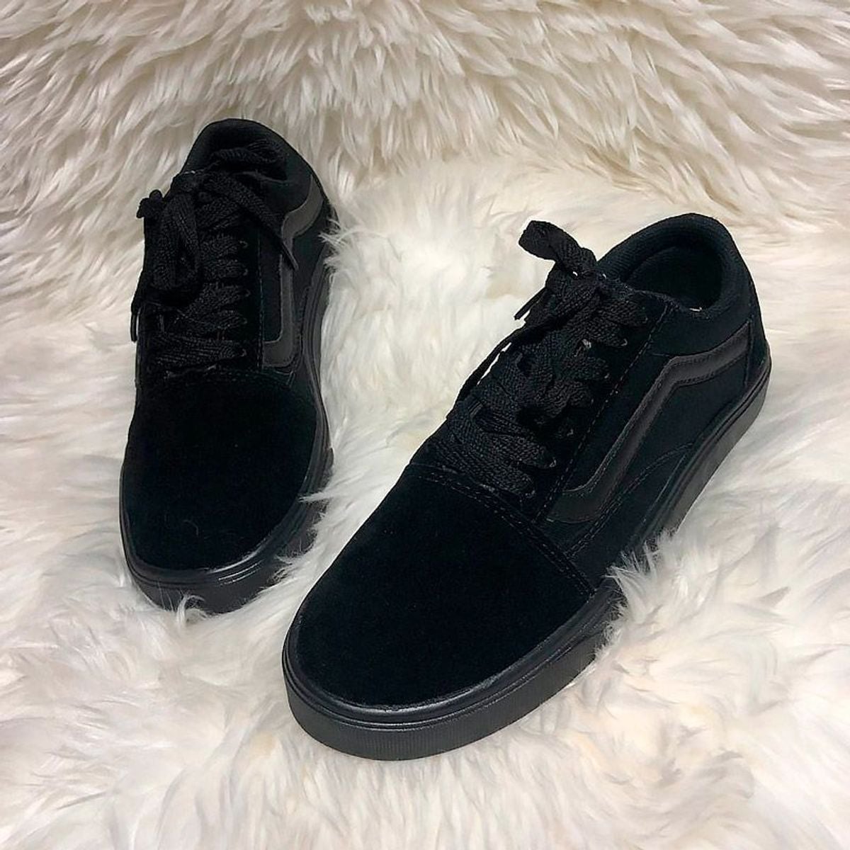 vans feminino todo preto