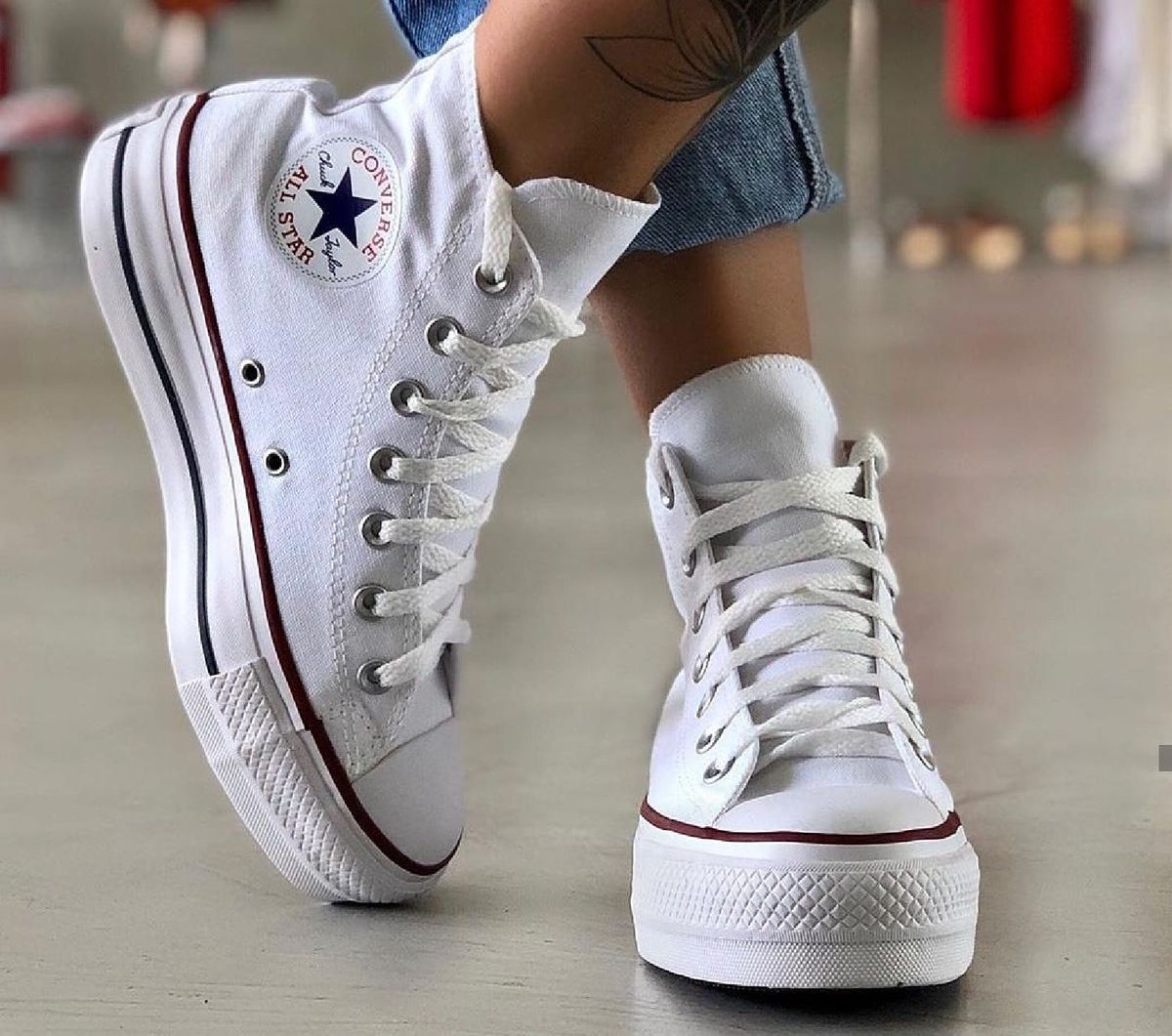 all star dourado plataforma