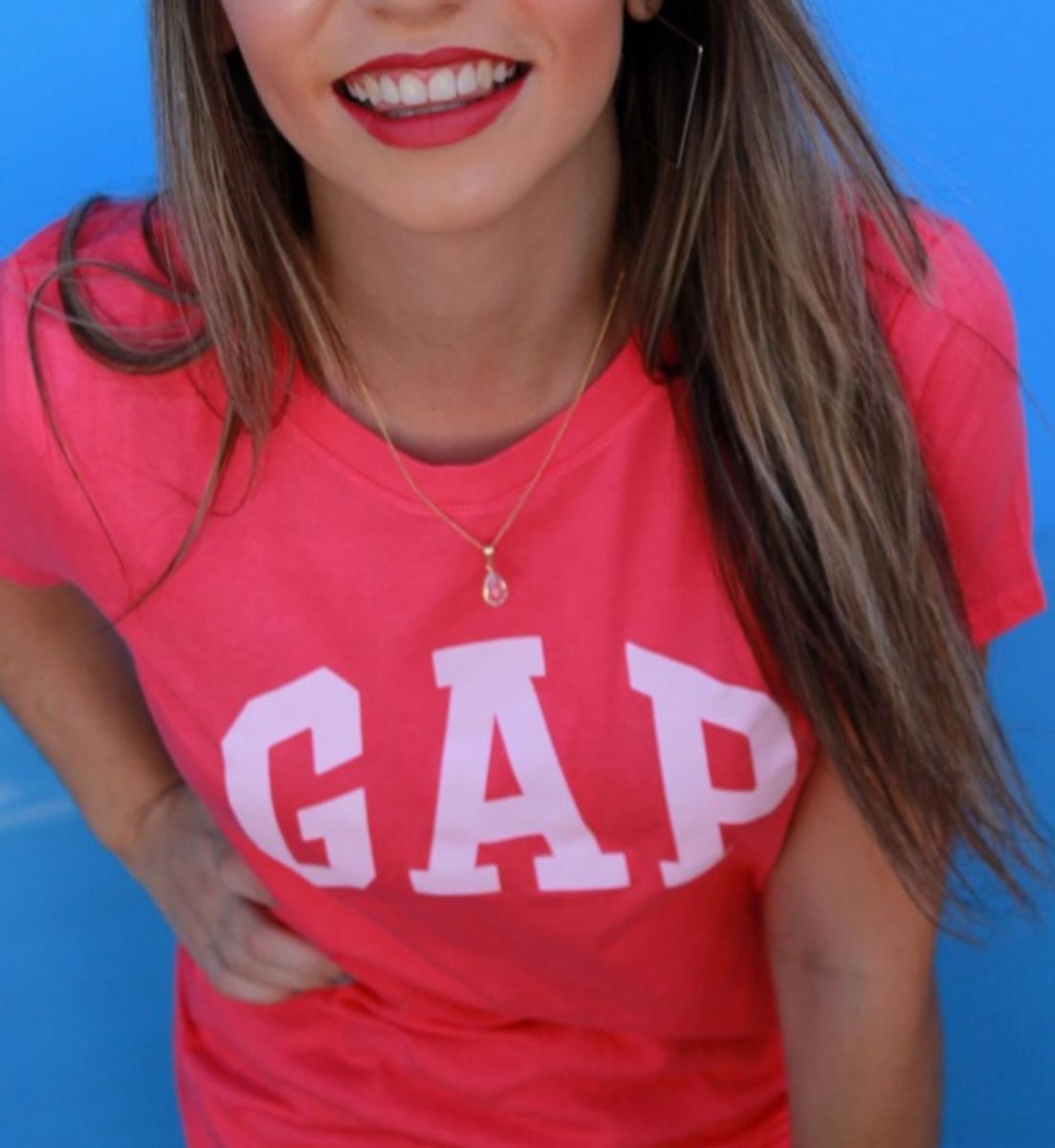 blusa da gap rosa