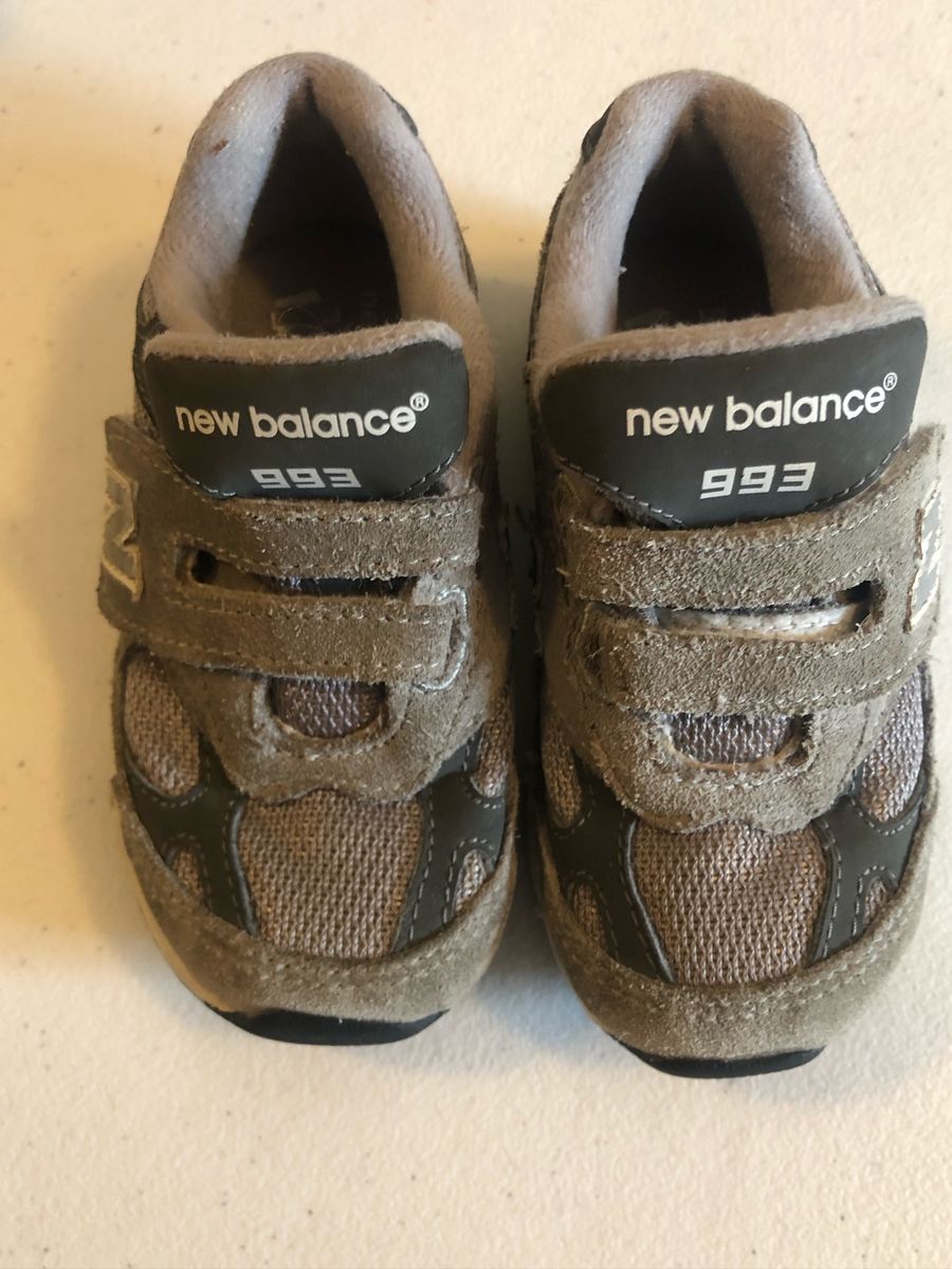 new balance 993 no pé
