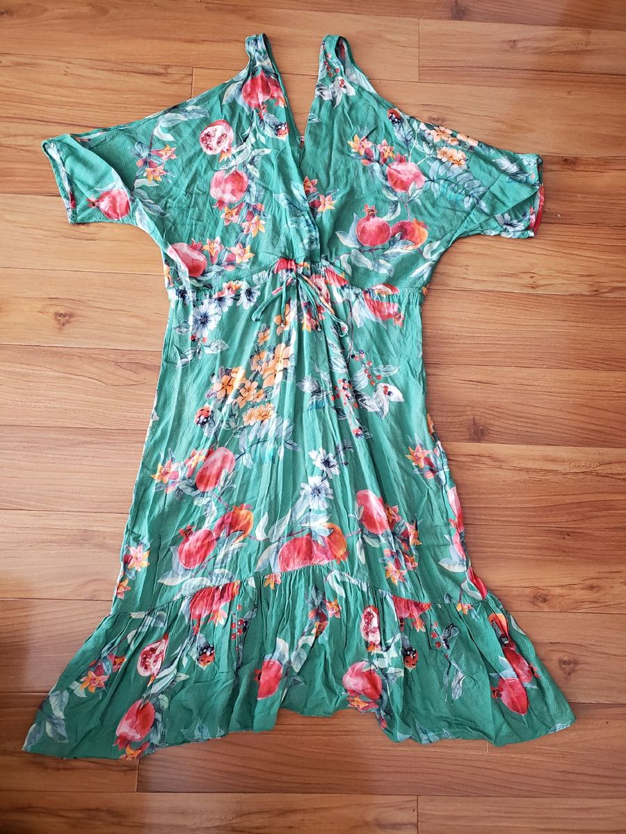 vestido midi estampado renner