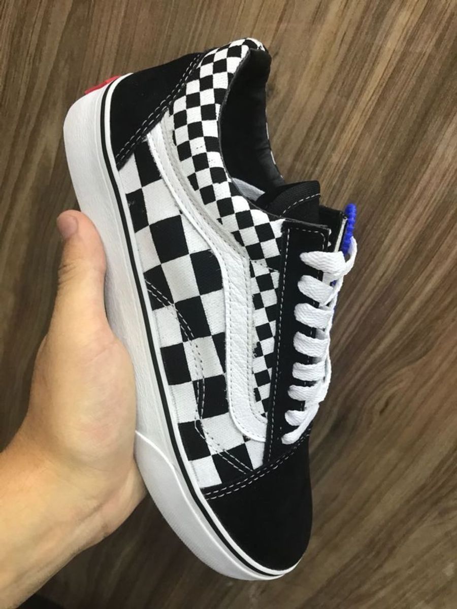 vans old skool quadriculado platform
