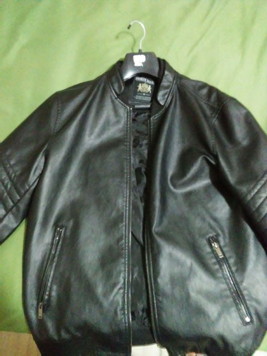 jaqueta de couro broken rules