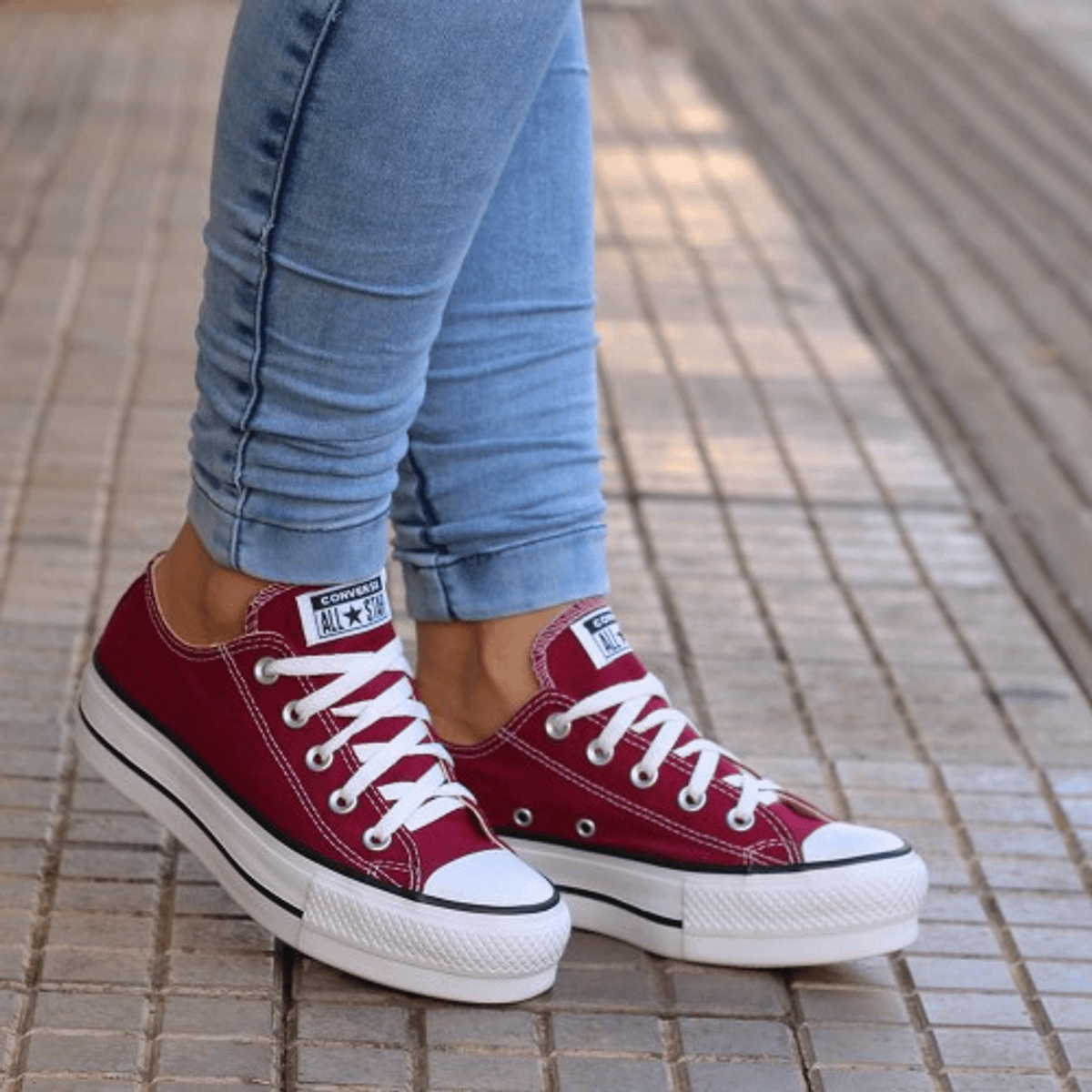 tenis all star feminino bordo